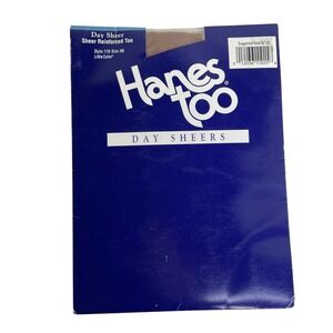 Hanes Too Day Sheers Vintage Pantyhose Little Color Size AB Style 116 USA 2000